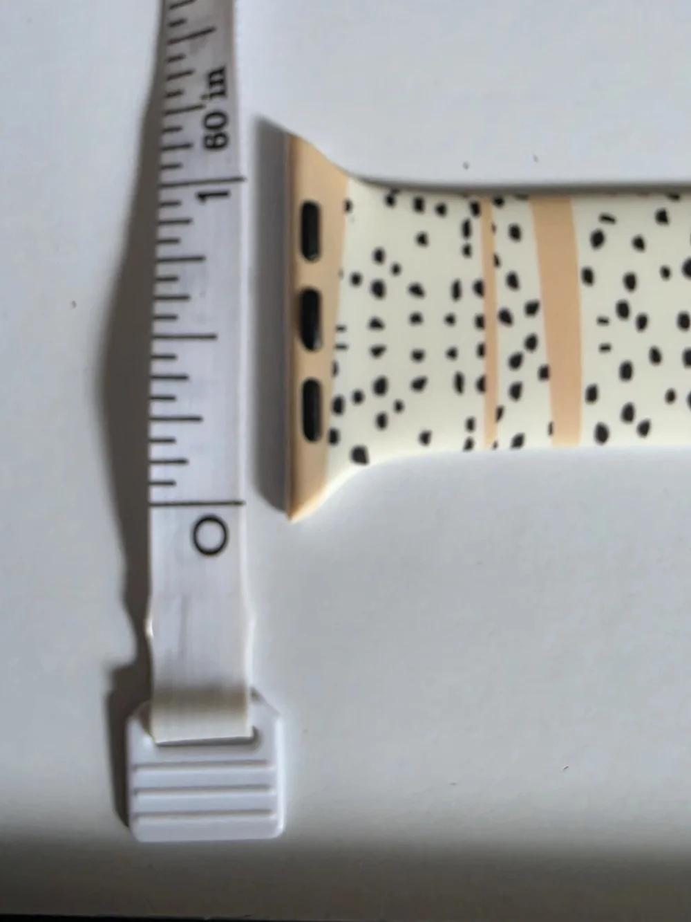 Leopard & Speckled Pattern Silicone Watch Bands - Cream, Black, Gold (2)